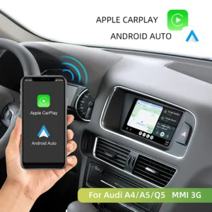 Bezprzewodowy CarPlay dla Audi A4 A5 2008-2016 Q5 2010-2018 Android Auto Mirror Link AirPlay Nawigacja Akcesoria Multimedialne 2